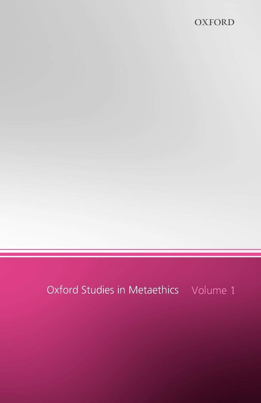 Amazon | Oxford Studies in Metaethics: Volume 1 | Shafer-Landau